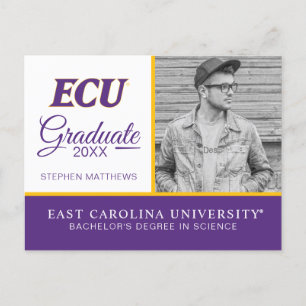 East Carolina University ECU-logotyp Meddelande Vykort