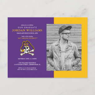 East Carolina University ECU Piraterna Meddelande Vykort