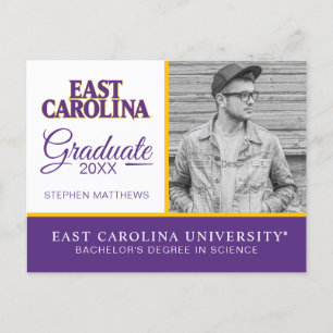 East Carolina University Öst Carolina Meddelande Vykort