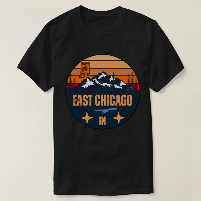 East Chicago, Indiana T Shirt (Design framsida)
