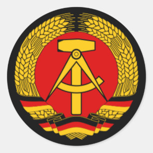 East Germany DDR Runt Klistermärke