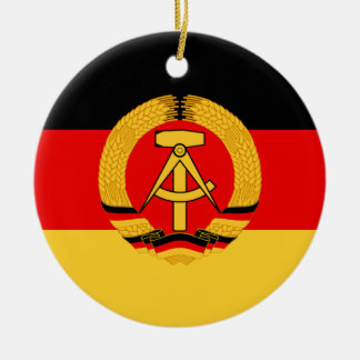East Germany flagga Julgransprydnad Keramik