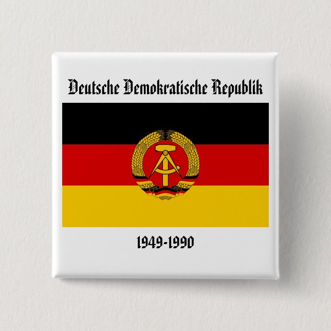 East Germany flagga Knapp (Framsida)