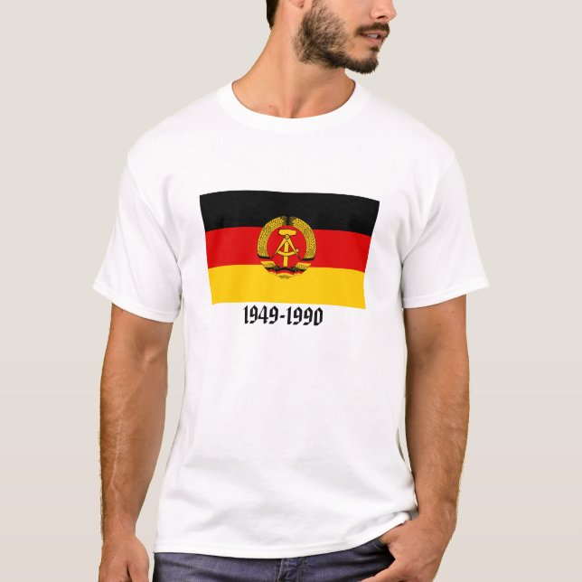 East Germany flagga T Shirt (Framsida)