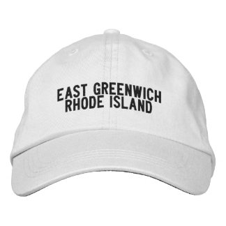 EAST GREENWICH Rhode Island-hatt Broderad Keps