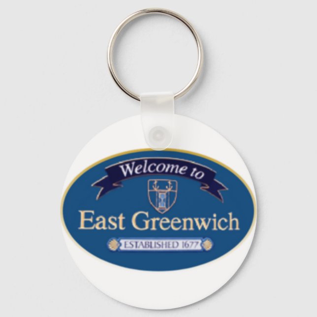 EAST GREENWICH RHODE ISLAND NYCKELRING (Framsida)