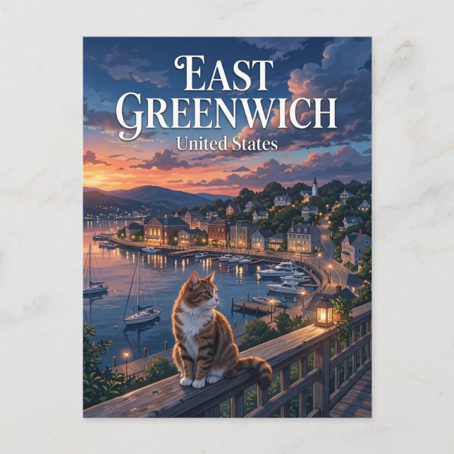 East Greenwich, Rhode Island, USA Vykort (Framsida)