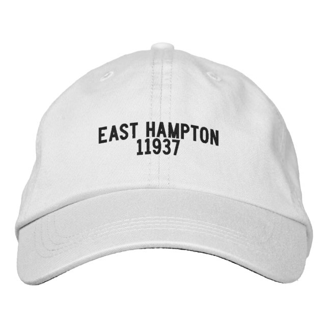 East Hampton Long Island New York Hatt Broderad Keps (Framsida)