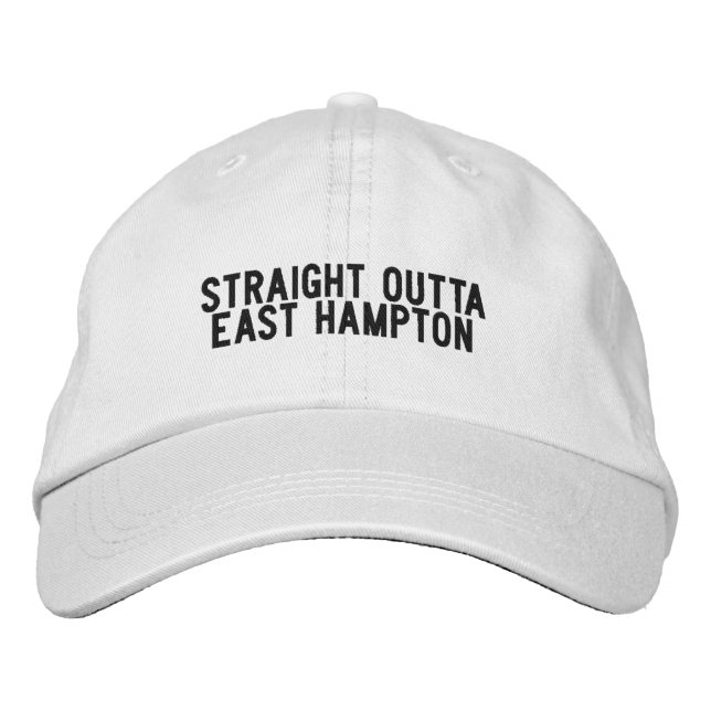 East Hampton Long Island New York Hatt Broderad Keps (Framsida)