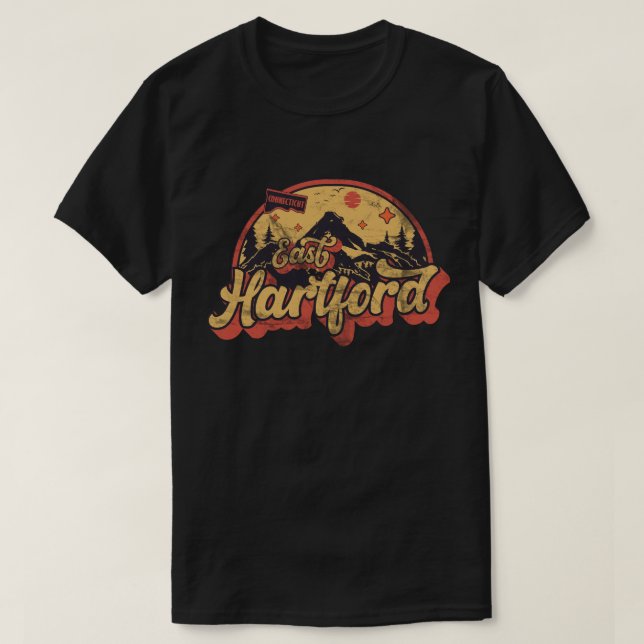 East Hartford, Connecticut T Shirt (Design framsida)