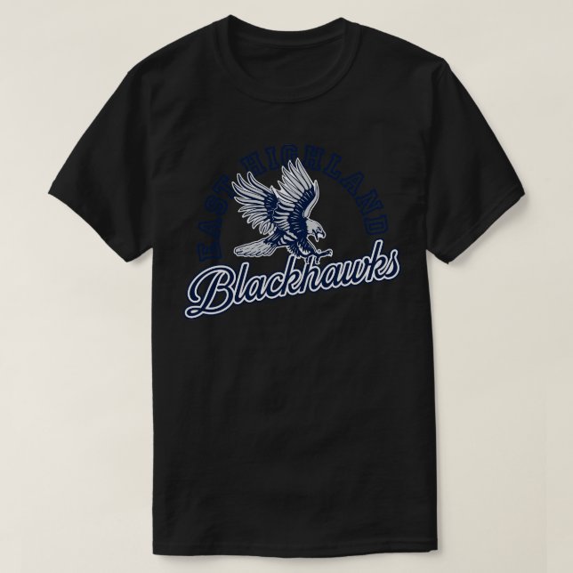 East Highland Blackhawks T Shirt (Design framsida)