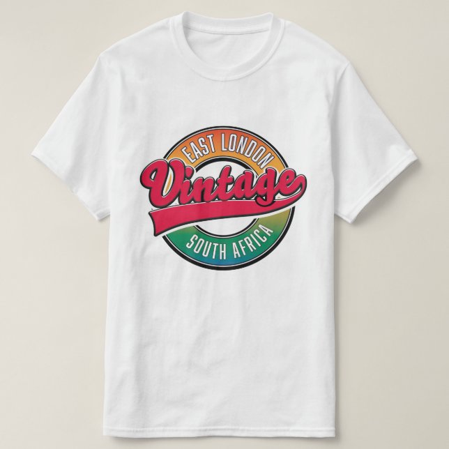 East London Sydafrika logotyp T Shirt (Design framsida)