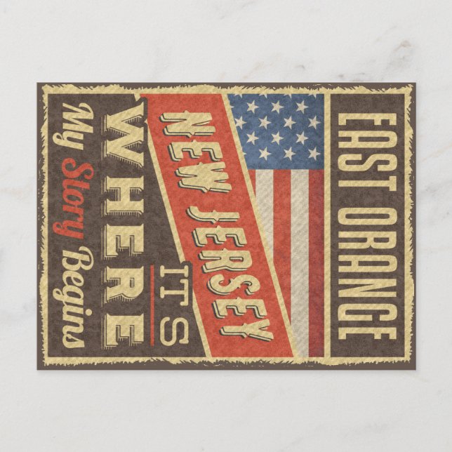 East Orange New Jersey Vykort (Framsida)