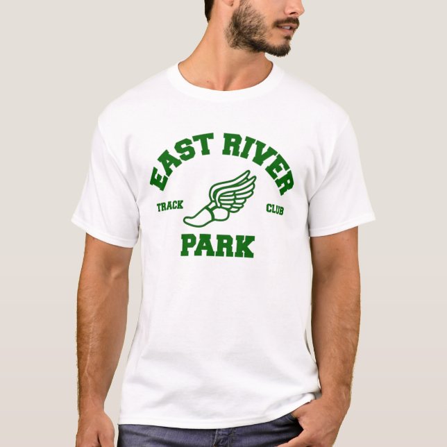 East River parkerar spårar klubbT-tröja Tee Shirt (Framsida)