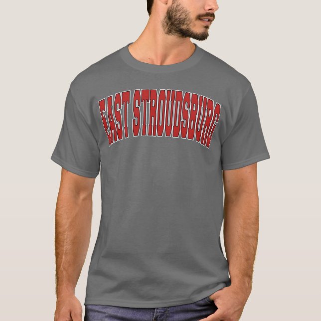East Stroudsburg Pa Pennsylvania Varsity Style Usa T Shirt (Framsida)