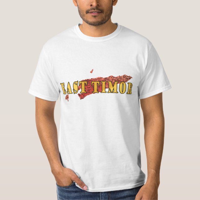 East Timor map T-Shirt (Framsida)