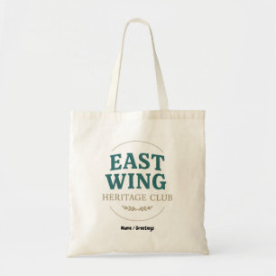 East Wing Heritage Club — Vintage Retro Emblem Tygkasse