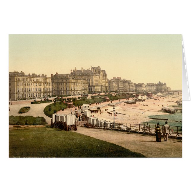 Eastbourne Parad, Sussex, England Hälsningskort (Framsidan Horizontal)