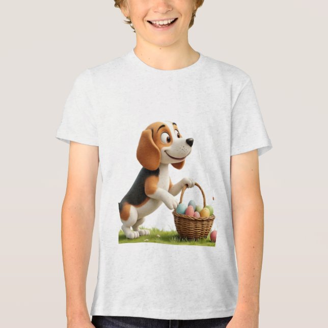easter beagle t shirt (Framsida)