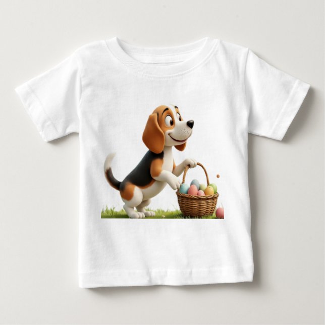 easter beagle t shirt (Framsida)