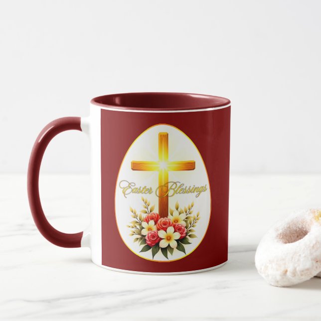 Easter Blessings – Christian Faith Art - caneca Mugg (Med munk)