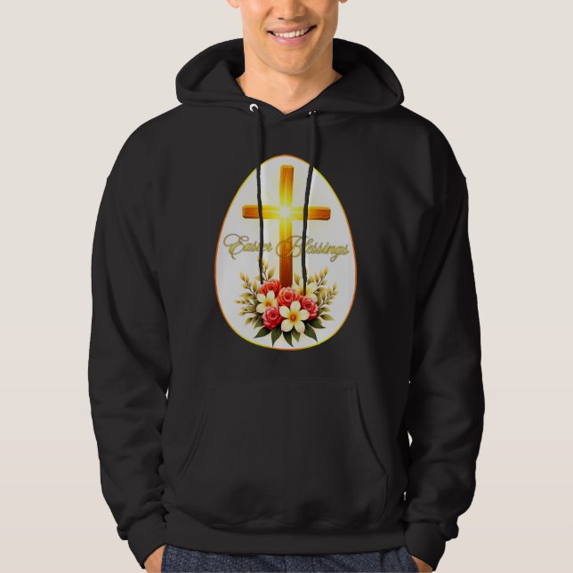 Easter Blessings – Christian Faith Art - moletom Hoodie (Framsida)