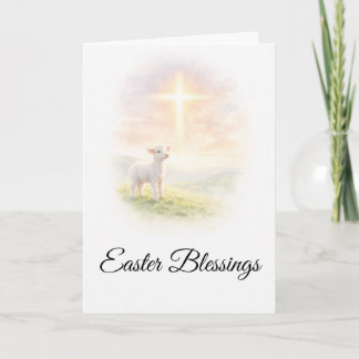Easter Blessings Lamb of God Christian Easter Gree Kort