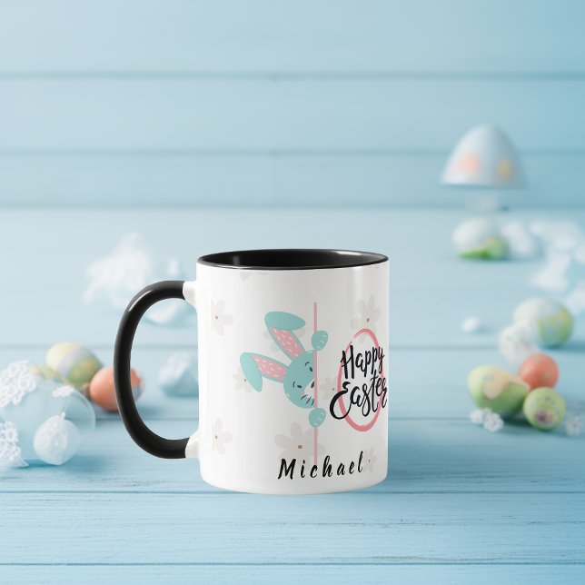 Easter Blue Bunny Personalized Mug Mugg (Skapare uppladdad)