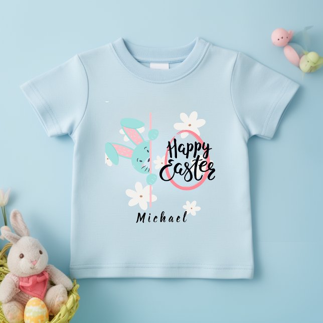 Easter Blue Bunny Personalized T-Shirt (Skapare uppladdad)