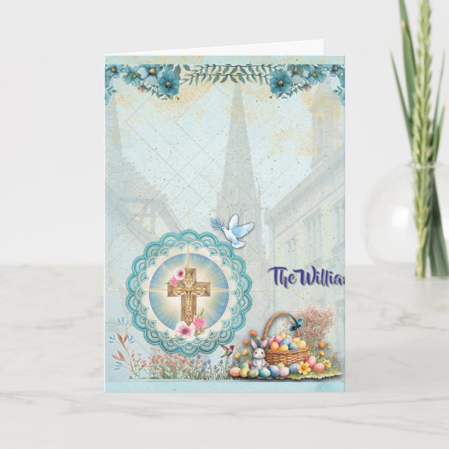 - Easter Brunch & Egg Hunt Card – Personalized Kort (Framsida)