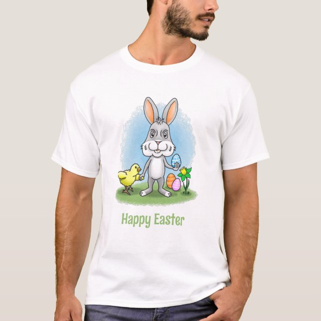 Easter bunny and the Chicken T Shirt (Framsida)