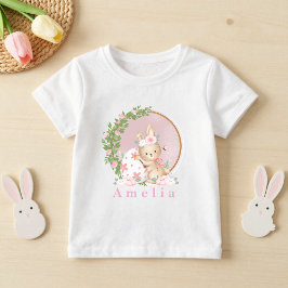 Easter Bunny at Garden Personalized  T Shirt