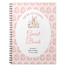 Easter Bunny Baby Shower Guest Book Anteckningsbok