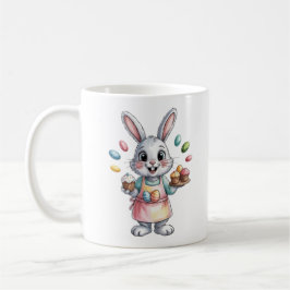 Easter Bunny Baker Mug Cute Gift for Women Spring  Kaffemugg