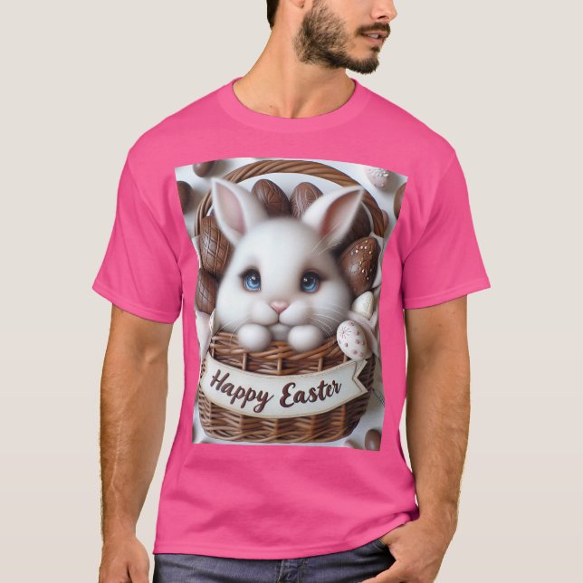 Easter Bunny Chocolate Egg T Shirt (Framsida)