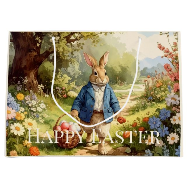 Easter Bunny Collecting Easter Eggs (Framsidan)