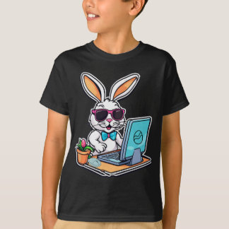 Easter Bunny Computer Video Game Lovers 1 T Shirt