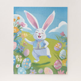 Easter Bunny | Cute Easter Pastel Wildflower Pussel