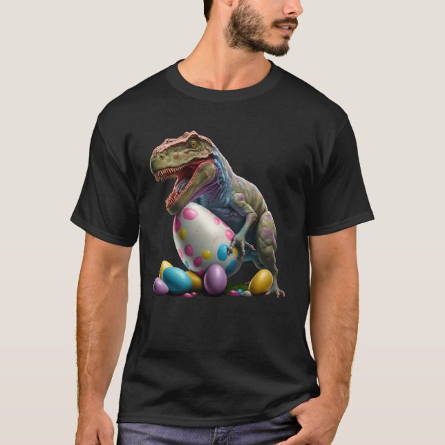 Easter Bunny Easter Dinosaur Egg Easter friend Eas T Shirt (Framsida)