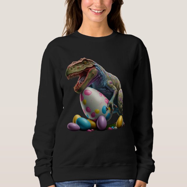 Easter Bunny Easter Dinosaur Egg Easter friend Eas T Shirt (Framsida)