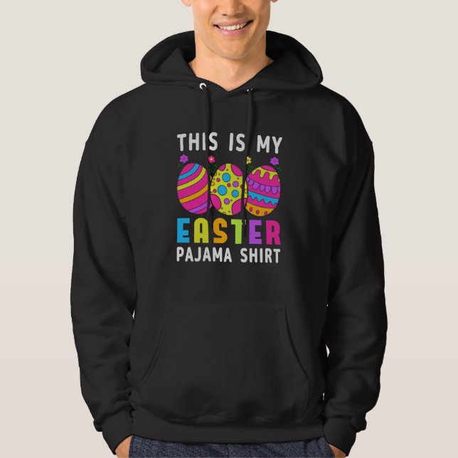 Easter Bunny Egg Happy Easter Sunday Egg Easter Hoodie (Framsida)