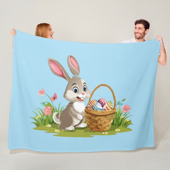 Easter bunny fleecefilt (På plats)