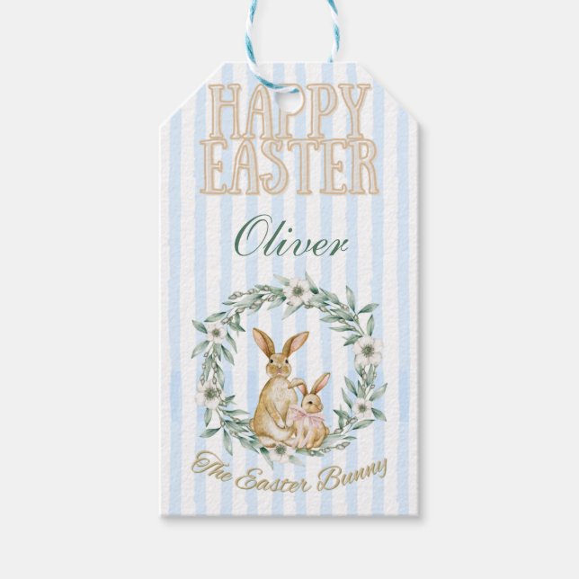 Easter Bunny Gift Tag Presentetikett (Framsidan)