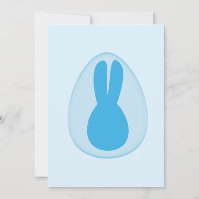 Easter bunny greeting card kort (Framsida)