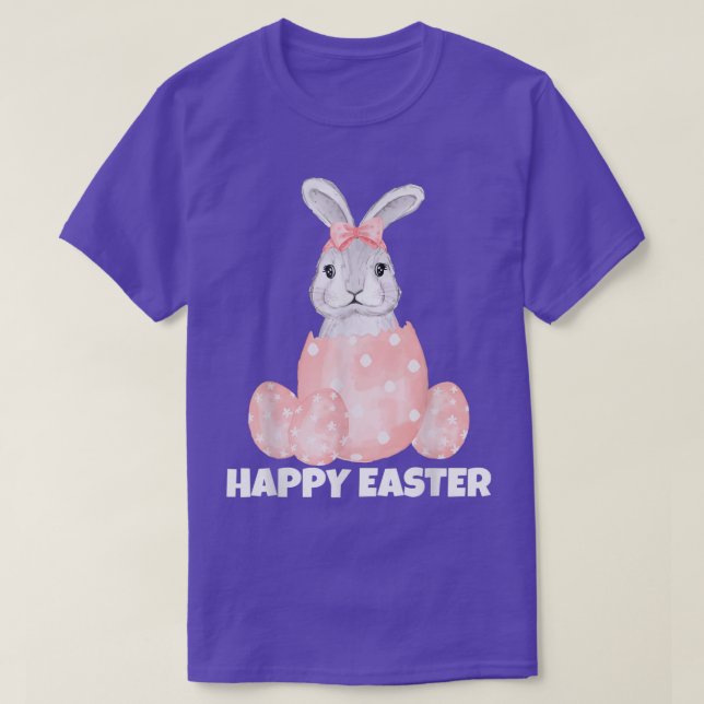 Easter Bunny, Happy Easter T-Shirt (Design framsida)