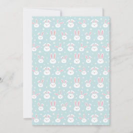 Easter Bunny Invitation Card Inbjudningar