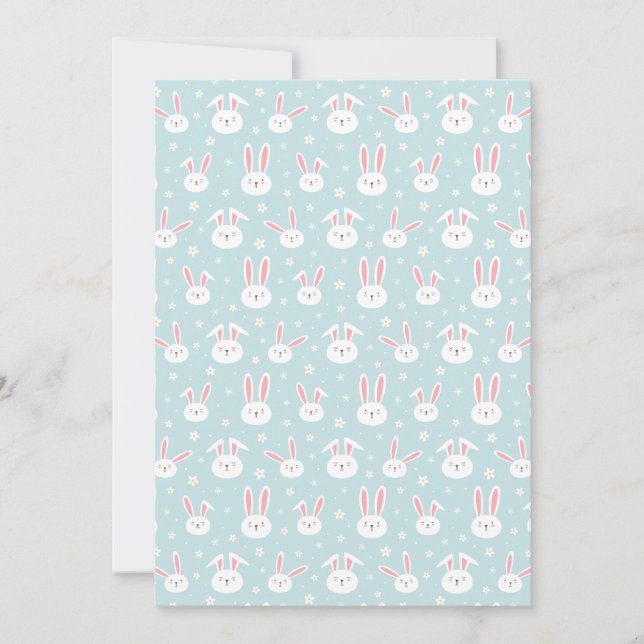 Easter Bunny Invitation Card Inbjudningar (Framsida)