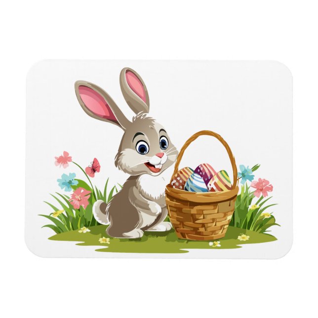 Easter bunny magnet (Horisontell)
