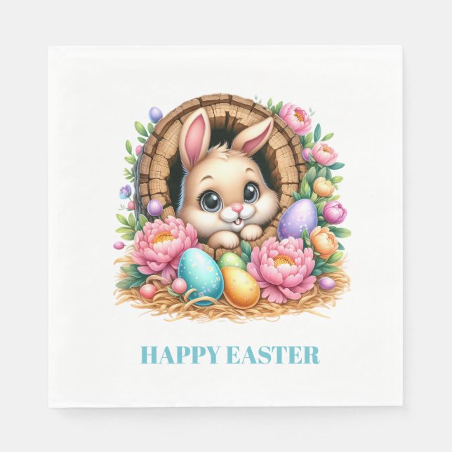 Easter Bunny Paper Napkins Pappersservett (Framsidan)