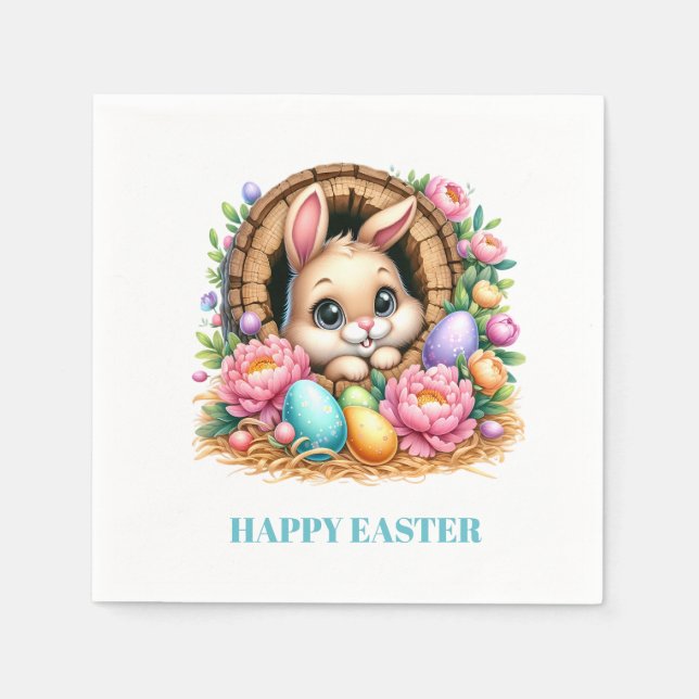 Easter Bunny Paper Napkins Pappersservett (Framsidan)